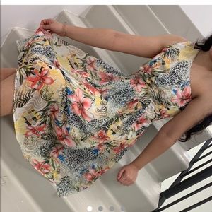 Supper unique one shoulder mesh dress